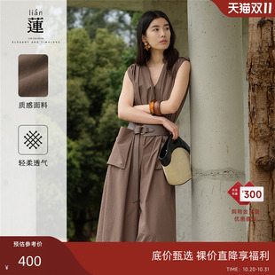 商场同款 新款 阿依莲时尚 子女25年夏装 高端连体裤 气质连身裤