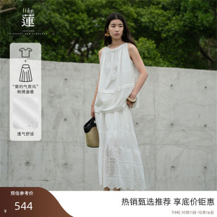 商场同款 两件套无袖 阿依莲法式 女2025夏新款 上衣裙子 气质套装