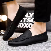 2026新款 复古小皮鞋 软底软面单鞋 豆豆鞋 休闲棕色轻便防滑皮鞋 男士