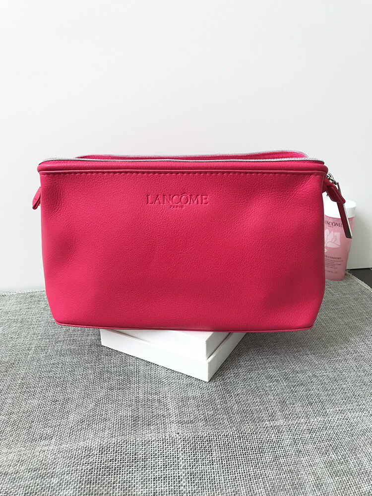 兰蔻化妆包专柜赠品大容量便携高颜值手拿包ins高级感收纳包简约