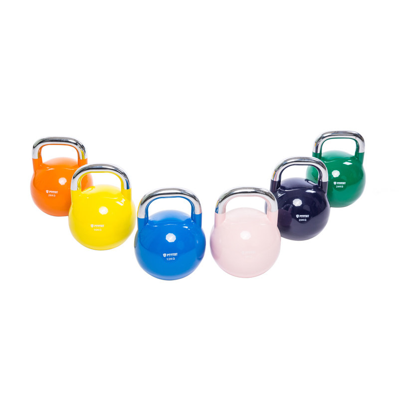 腾泰专业提壶哑铃彩色竞技钢壶铃KettleBell健身房核心力量训练