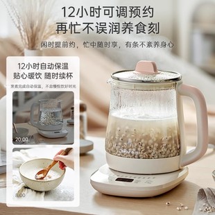 小熊养生壶煮茶器1.5L煎药壶迷你玻璃花茶壶果母婴316不锈钢茶壶