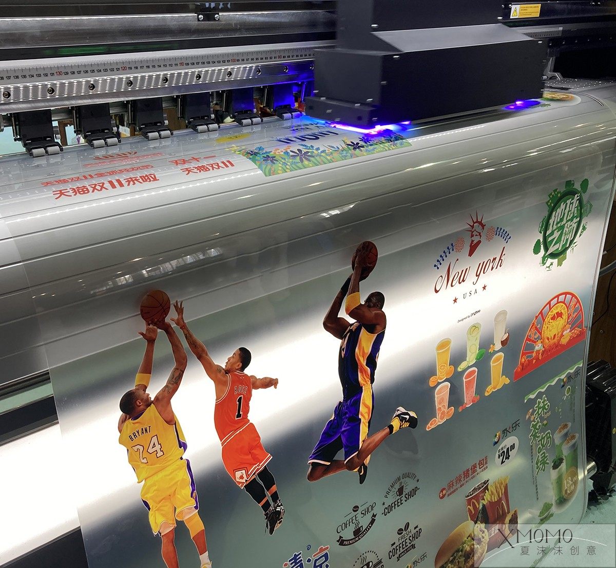 彩白彩玻璃贴透明贴膜超透明双面uv写真定制橱窗