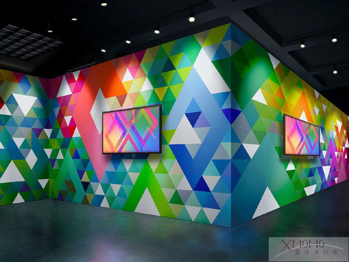 喷绘墙纸tc无纺背胶双透旗帜布热升华经编布银雕布贡缎布户内海报