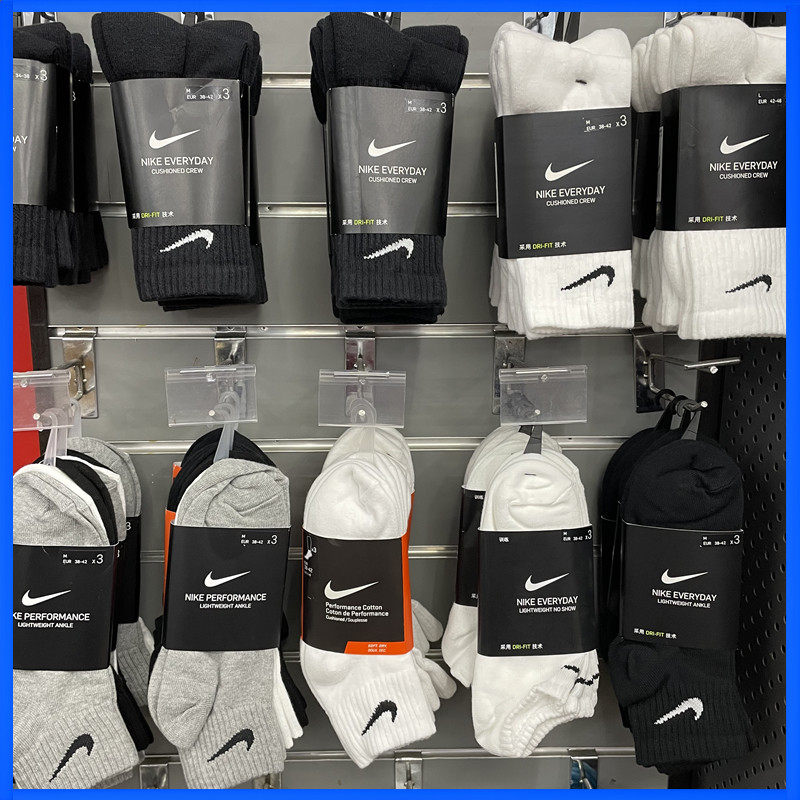 Nike耐克正品袜子四季男袜女袜高中低筒中帮短袜长袜三双装