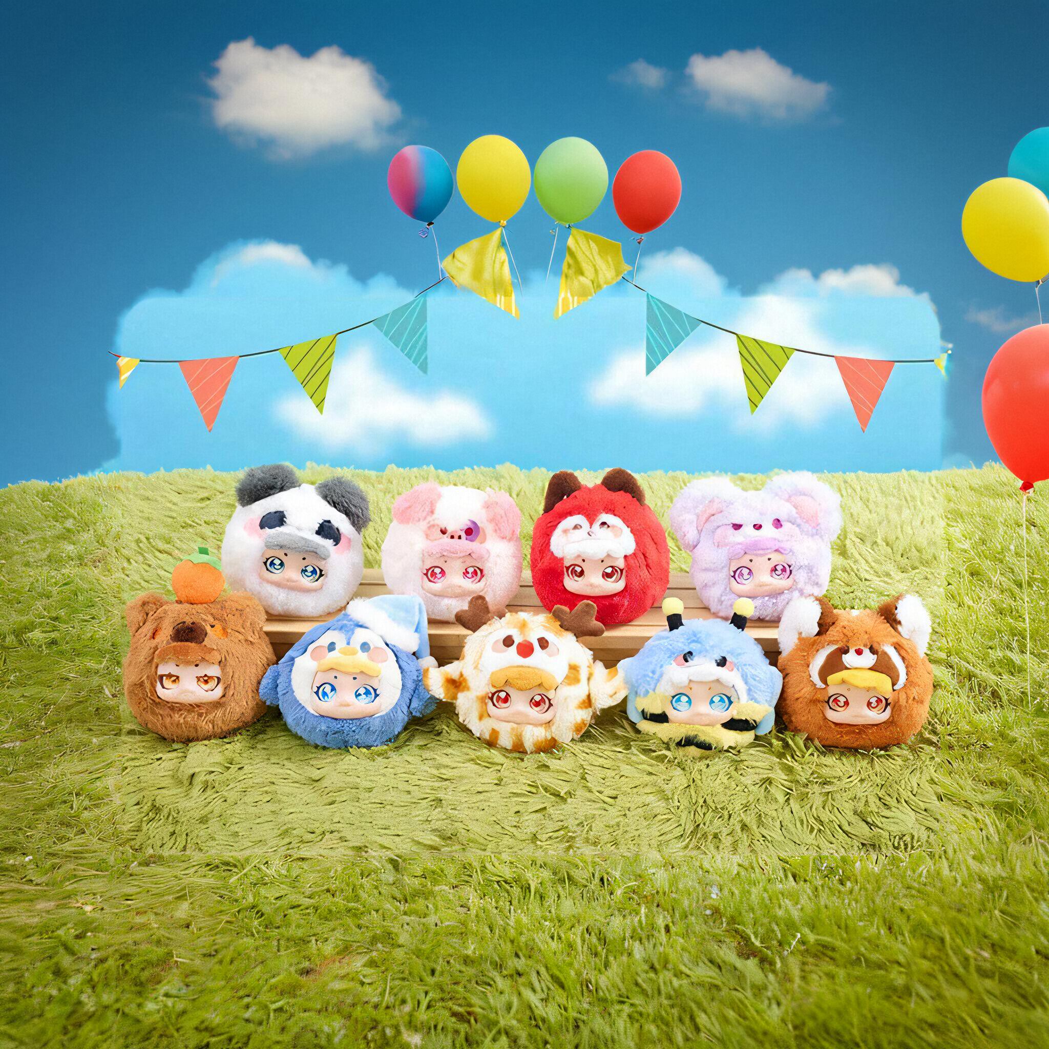 正版萌宠游乐园系列毛绒惊喜盲盒摆件公仔可爱送女孩生日礼物娃娃