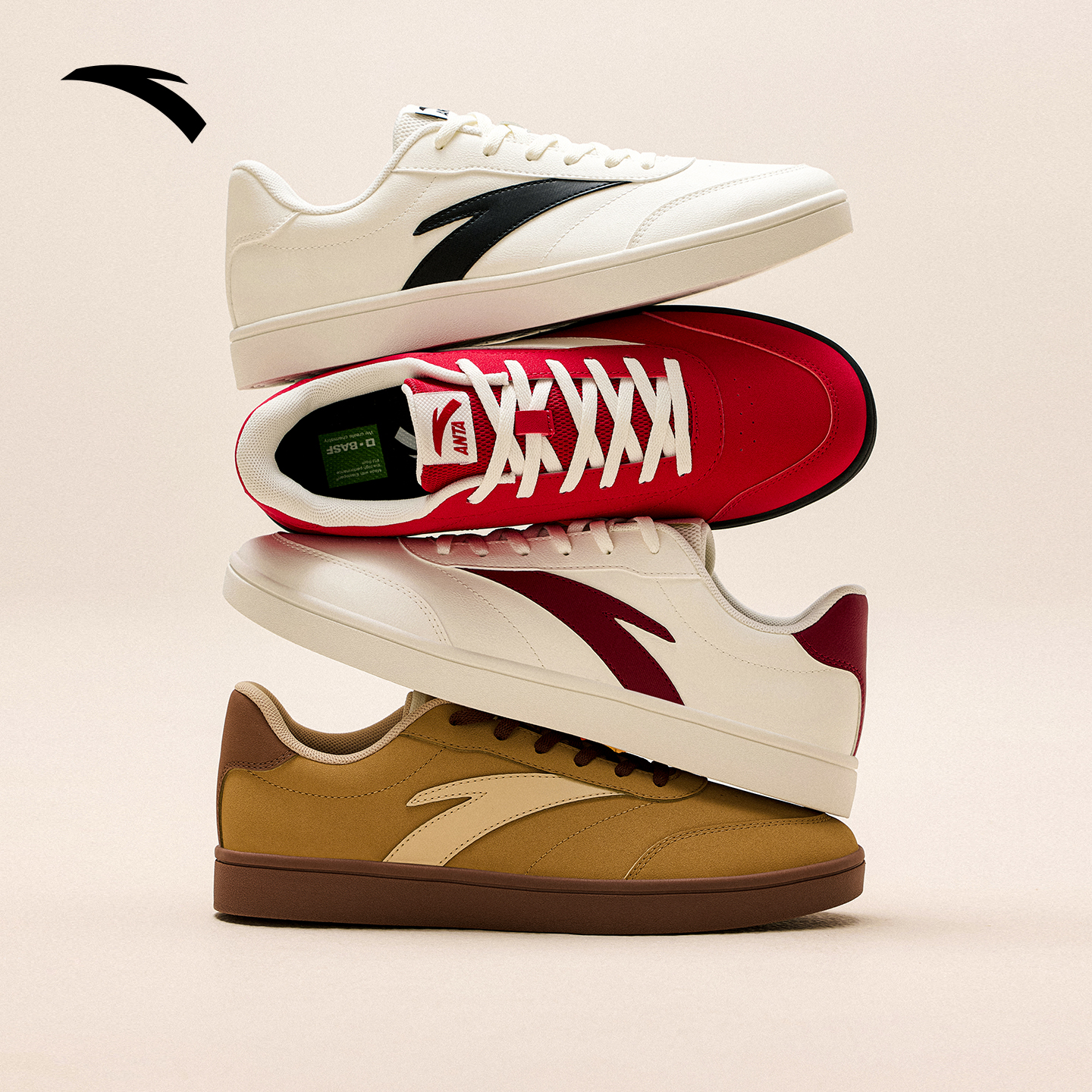 安踏活力经典薄底低帮板鞋男鞋