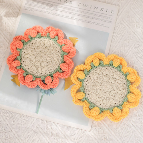 莉舒微牛奶棉隔热杯垫