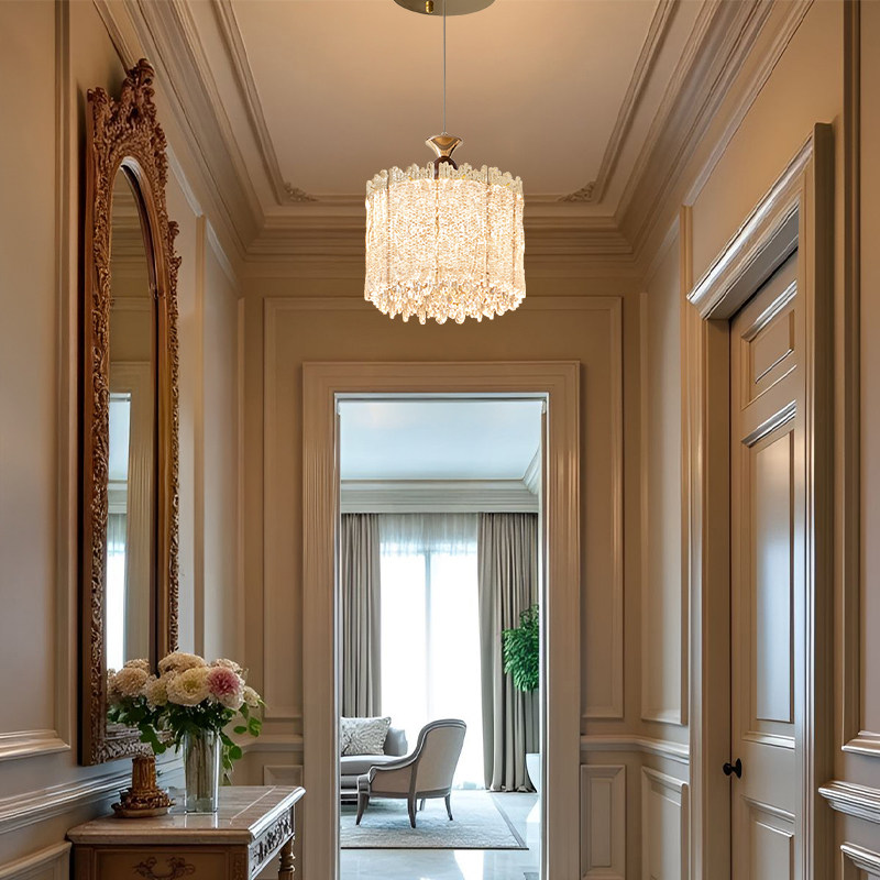 法式田园水晶过道吊灯单头走廊阳台玄关过道复古装饰小入户进门灯,家装灯饰光源,床头/玄关/吧台/过道吊灯,淘宝优惠券,粉丝福利购,淘宝优惠卷
