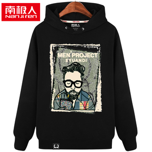 男生宽松套头连帽卫衣