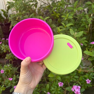 700ml微波炉专用饭盒圆形便当盒子食品级水果密封硅胶保鲜碗