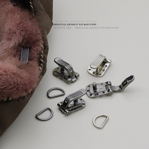 高档皮草鸭嘴貂皮弓扣对扣貂扣金属扣子大衣隐形搭扣按扣暗扣纽扣