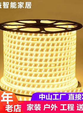 led灯带户外防水220v外墙工程室外家用客厅灯槽cob氛围灯吊顶灯条