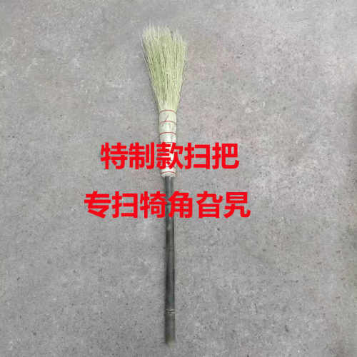 手工编织特制款食堂高粱苗扫把