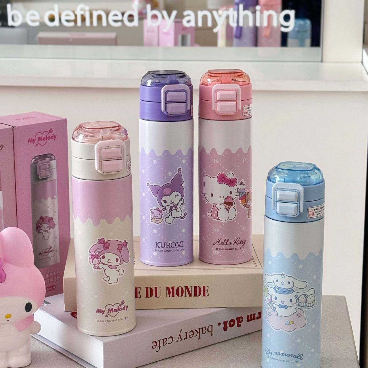 三丽鸥库洛米儿童保温杯女孩上学专用水杯食品级SUS316学生双饮杯