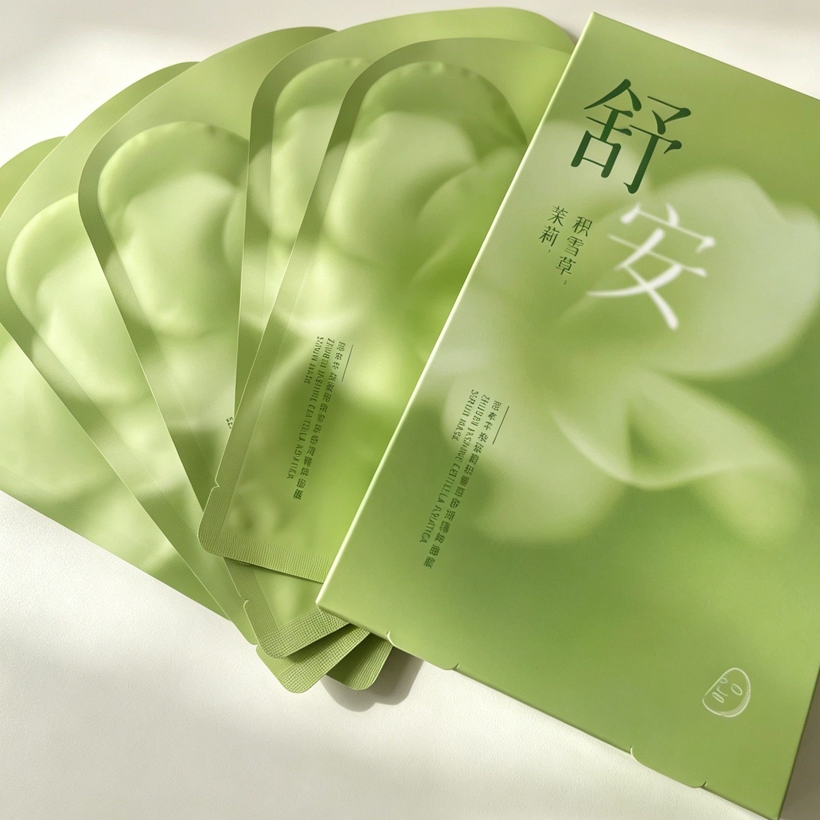 逐本茉莉积雪草敏感肌舒缓面膜图片