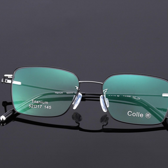 正品Colle惑设计师款纯钛多边形全框男女近视镜框眼镜架时PJ-030