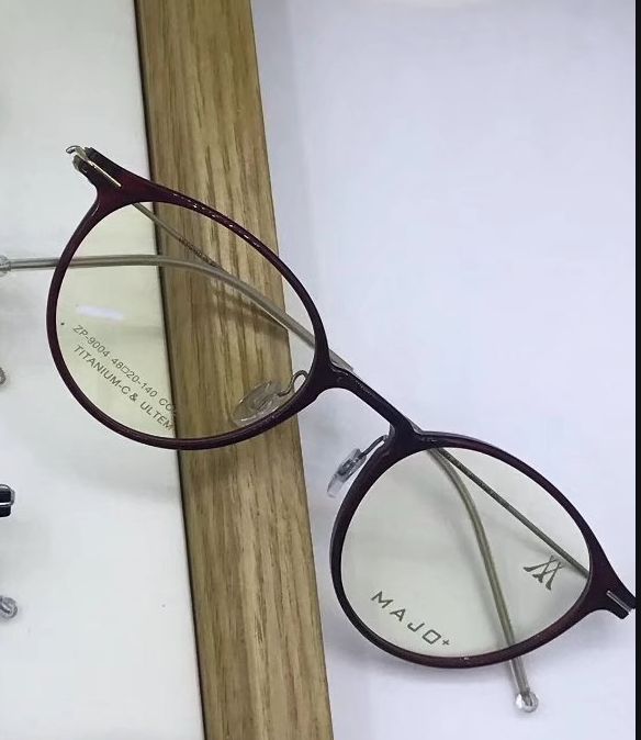 正品马颉MAJO+轻奢近视镜框全框男女款重量8克细边镜架 M-9004
