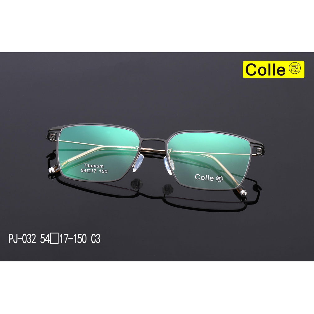 正品Colle惑设计师款纯钛多边形全框男女近视镜框眼镜架时PJ-032