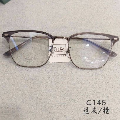 V格商务纯钛近视眼镜架