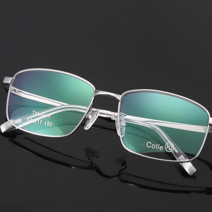 正品Colle惑设计师款纯钛全框男款大框近视镜框眼镜架时尚PJ-019
