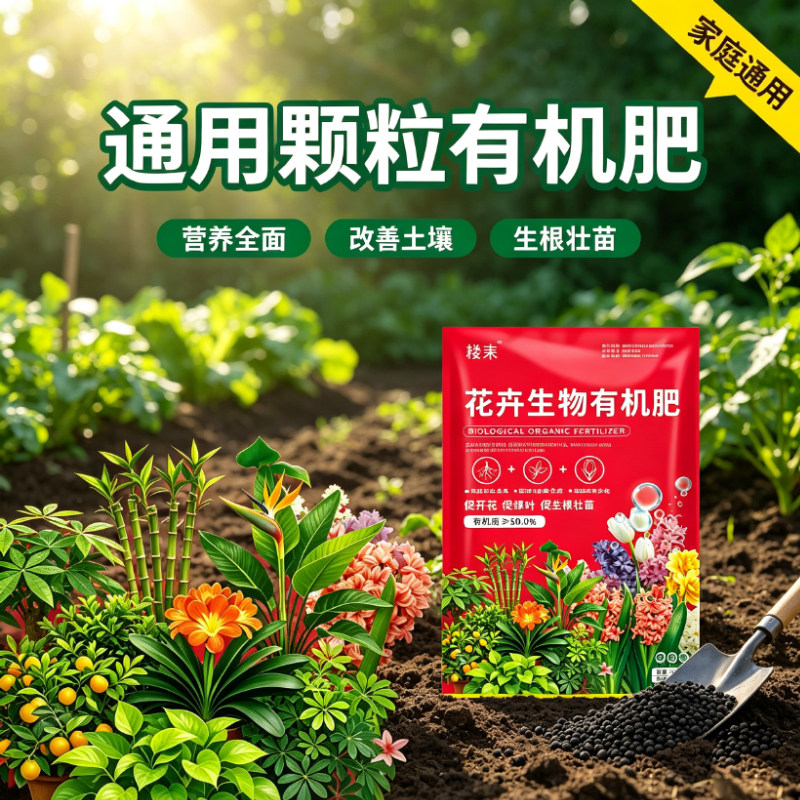高效复合通用肥家用耐寒果蔬花卉绿植水溶性花肥料营养氮磷钾化肥