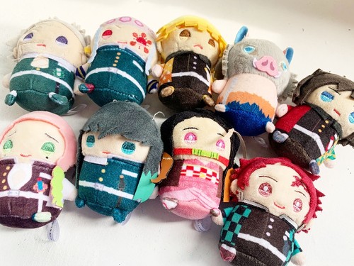 日单鬼灭之刃movic豆豆眼毛绒公仔玩偶玩具挂件钥匙扣景品挂链