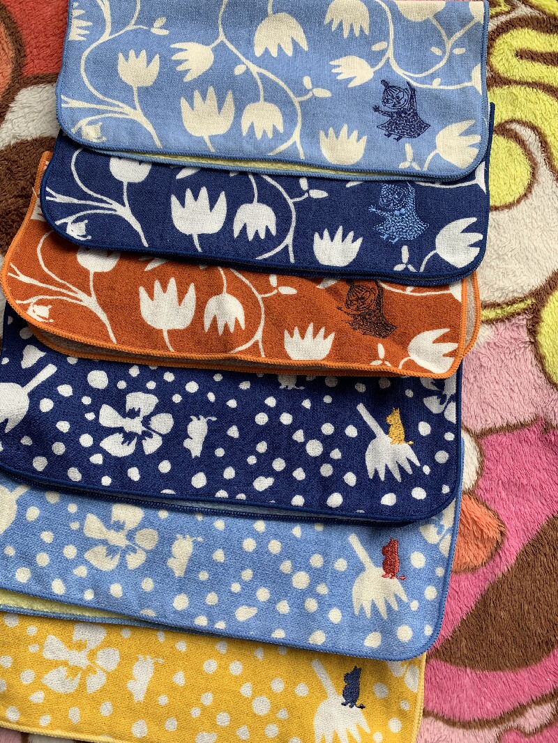 日单moomin姆明河马little my亚美纯棉全棉纱布毛巾面巾方巾动漫