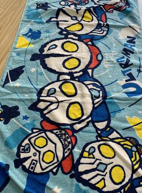 日单奥特曼M78商店Ultraman新奥特曼儿童宝宝卡通纯棉全棉大浴巾