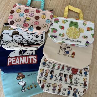 日单snoopy史诺比史努比狗狗手提袋保温包午餐保冷袋便携拎包