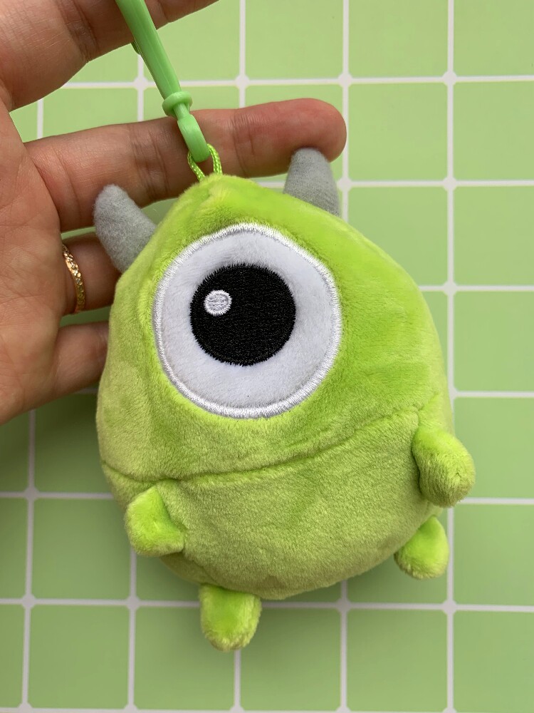 日单disney怪物大学怪兽大学大眼仔毛绒玩具玩偶挂件挂链