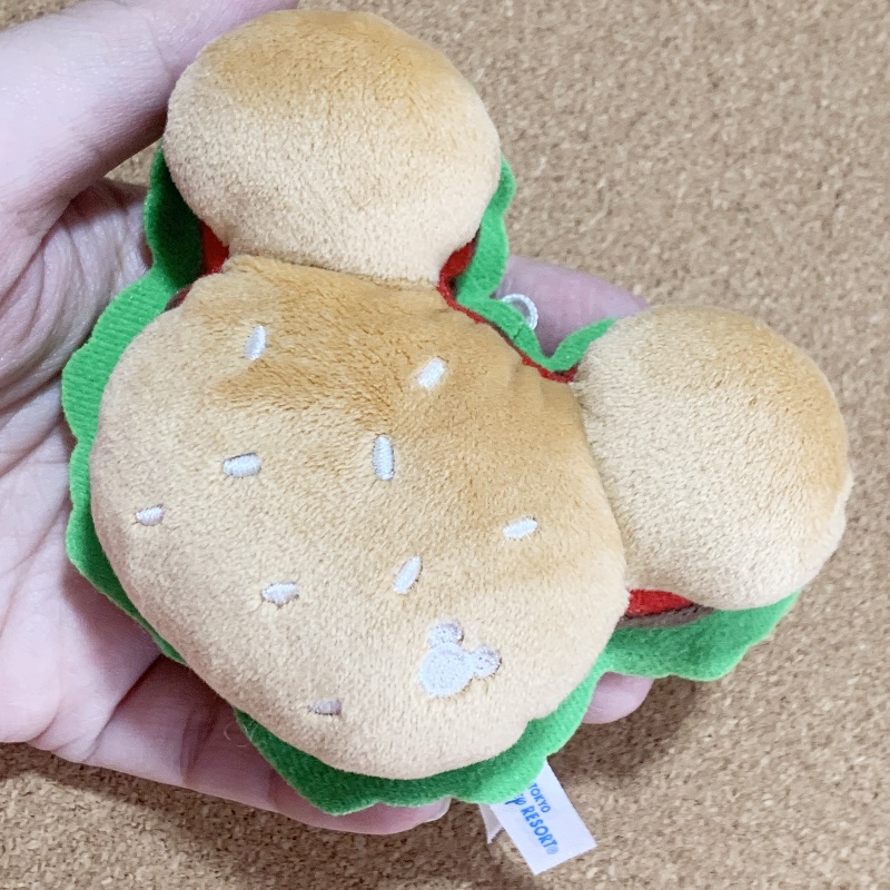 日单toyko disney东京迪士尼米奇Mickey汉堡毛绒玩偶挂件冰箱贴