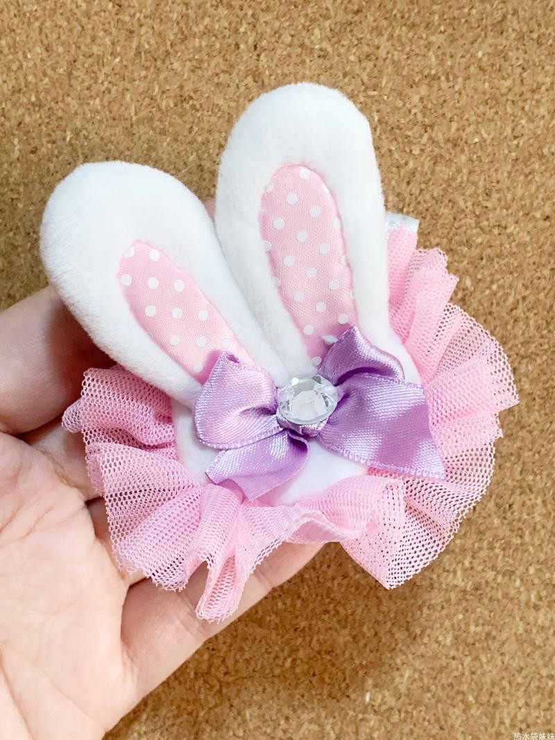 日单sanrio三丽鸥许愿兔毛绒玩具玩偶发夹发饰wish me mell