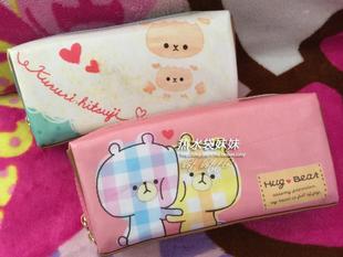 日单卡哇伊小熊Hug Bear爱心小熊笔袋化妆包收纳包文具