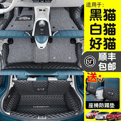 长城欧拉好猫脚垫黑猫R1白猫r2新能源汽车全包围丝圈脚垫改装专用 - 封面