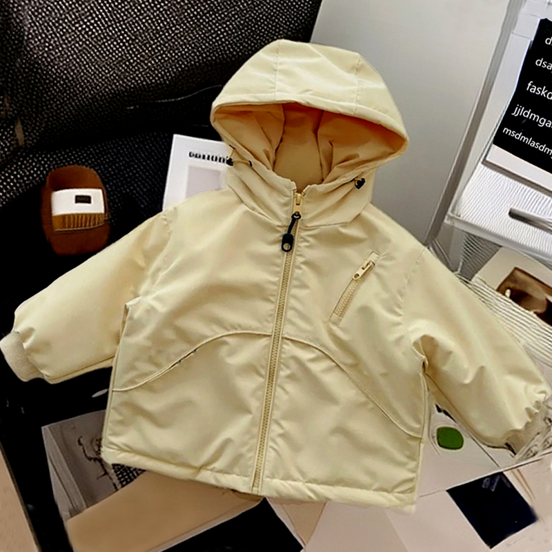 男女童冬装外套秋冬款加绒冲锋衣