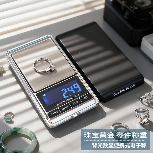 珠宝便携式带灯电子秤