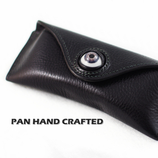 蔚蓝人眼牛皮眼镜盒  原创设计 手工皮具 智慧之眼