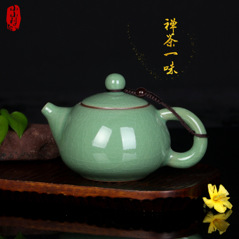 包邮青瓷西施壶紫砂壶哥窑冰裂