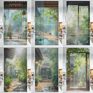 透光不透明静电窗户防窥贴膜免胶厨房玻璃推拉门防窥防走光遮太阳