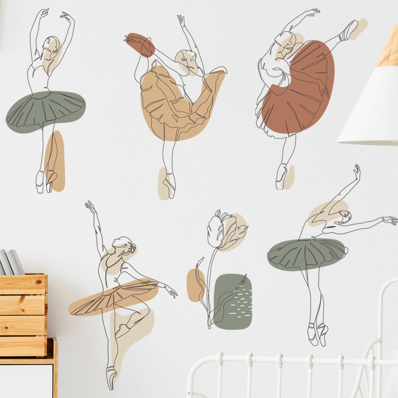 舞蹈教室墙面装饰墙贴纸琴房音乐走廊窗户防水自粘壁贴早教培训