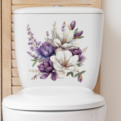 清新简约植物花朵叶子墙贴纸厕所马桶贴画盖水箱装 饰瓷砖遮丑挡洞