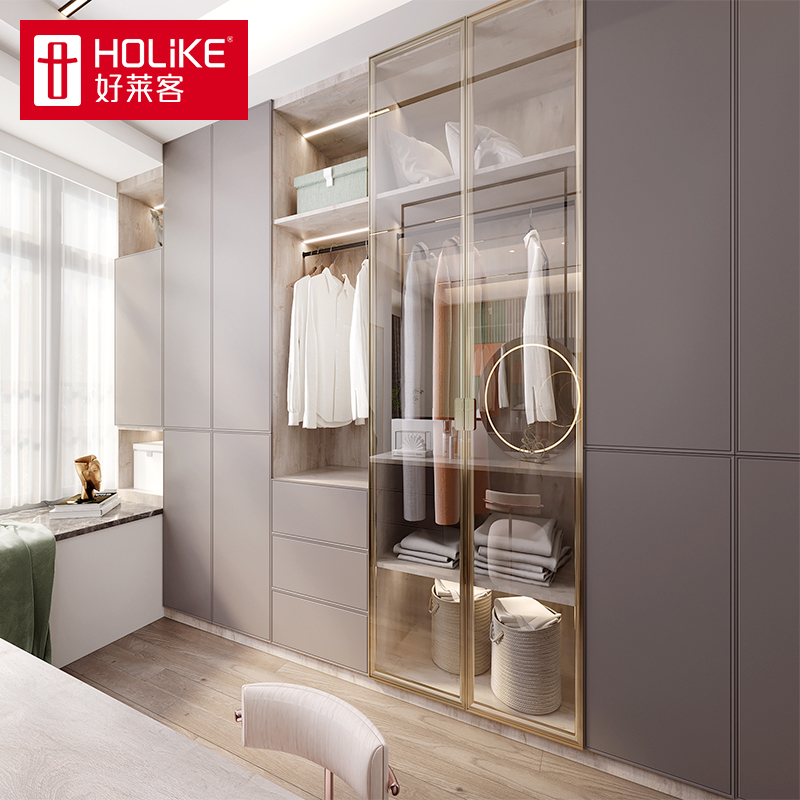 好莱客全屋定制一门到顶整体衣柜