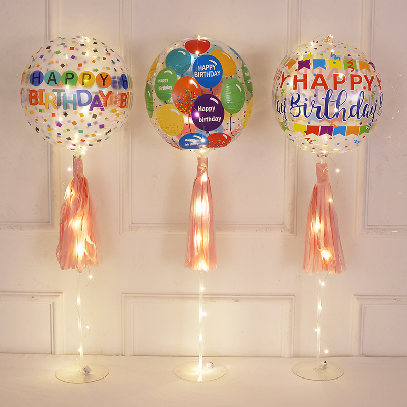 4D波波球气球圆形球形透明