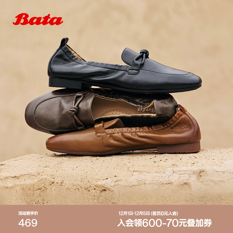 英伦羊皮通勤百搭软底一脚蹬