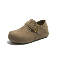 Bata Basque Boken 2026 Spring Shopping Mall's new casual and comfortable commuter cow split leather single shoes thumbnail 2
