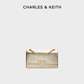 CHARLES&KEITH秋冬女包CK2 20840579 1国王包链条斜挎单肩小方包