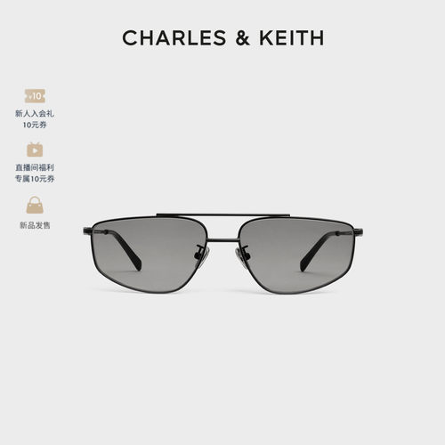 CHARLES&KEITH金属细框太阳眼镜