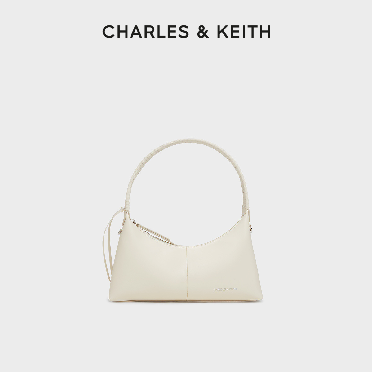 CHARLES&KEITH25夏新品CK2-20271573柔软简约拉链手提斜挎腋下包