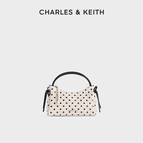 CHARLES&KEITH蝴蝶结波点手提包